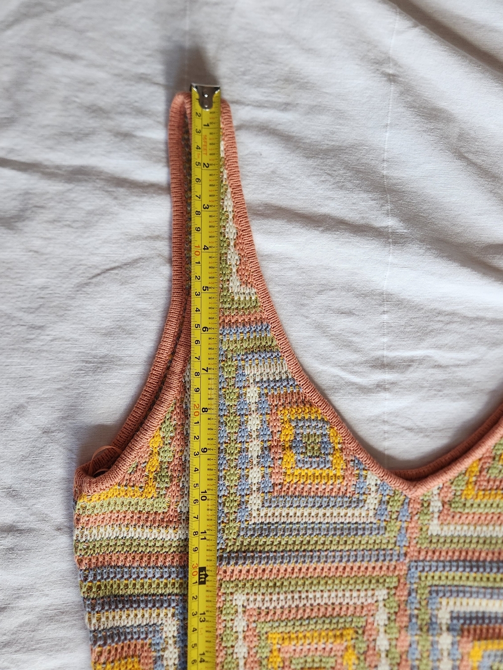 RVCA Squared Multicoloured Sleeveless Sweater Dress - Picture 6 of 12